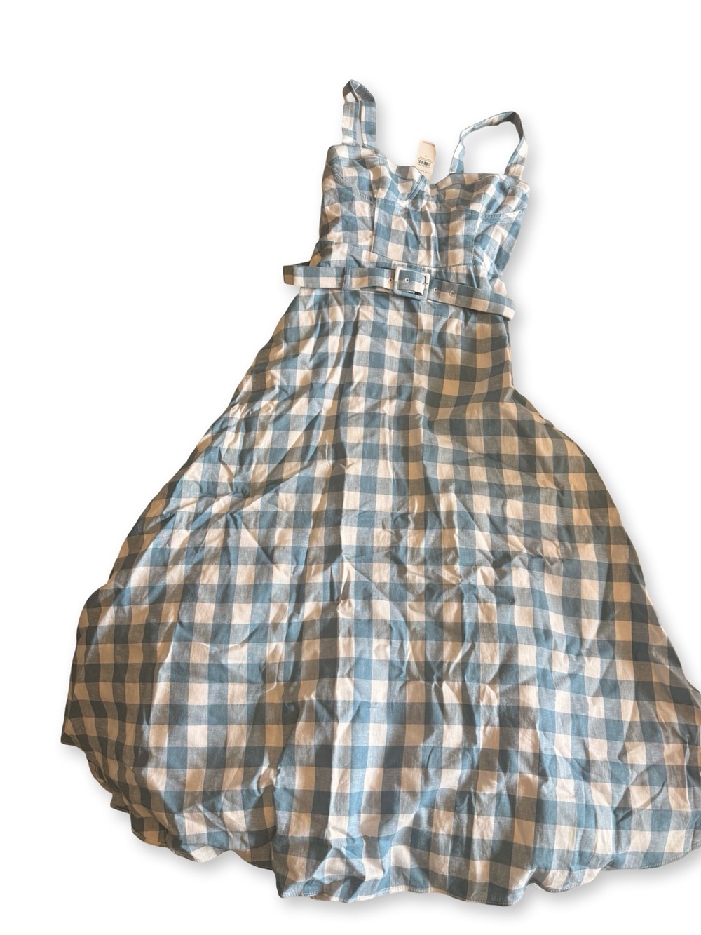 Ann Taylor Blue and White Gingham Sundress - Picture 3 of 7